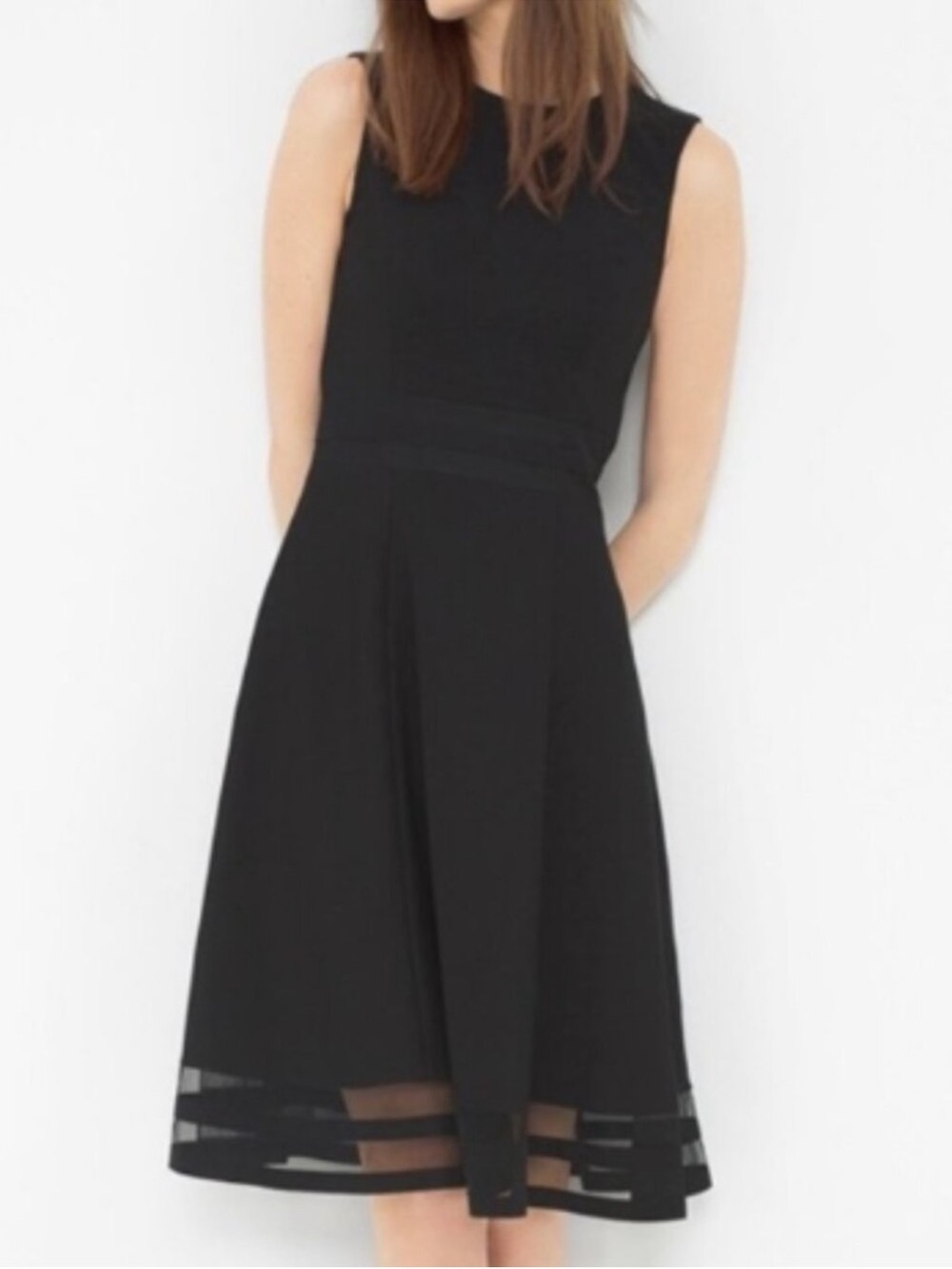 White House Black Market Fit and Flare Dress Size 2
